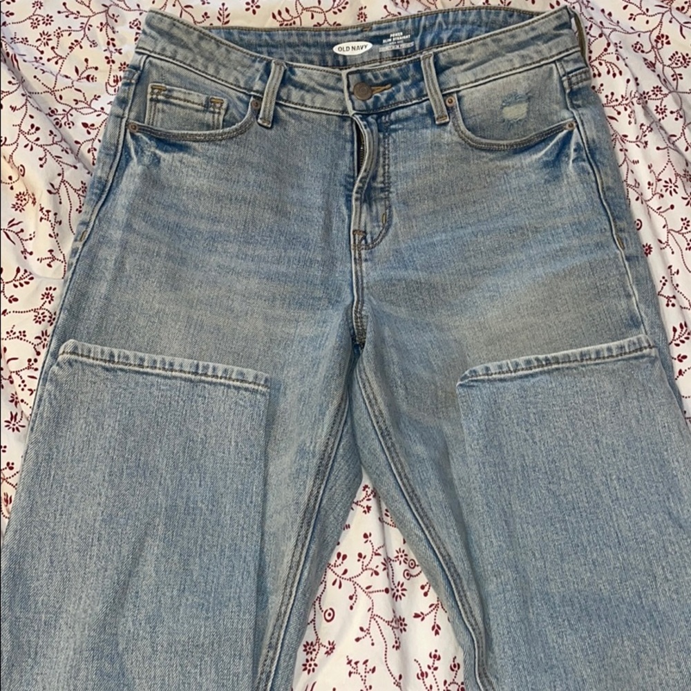 Old navy blue wash jeans